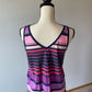 Maurices V-Neck Pink Striped Tank (M)