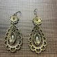 Vintage Inspired Metal Dangle Earrings