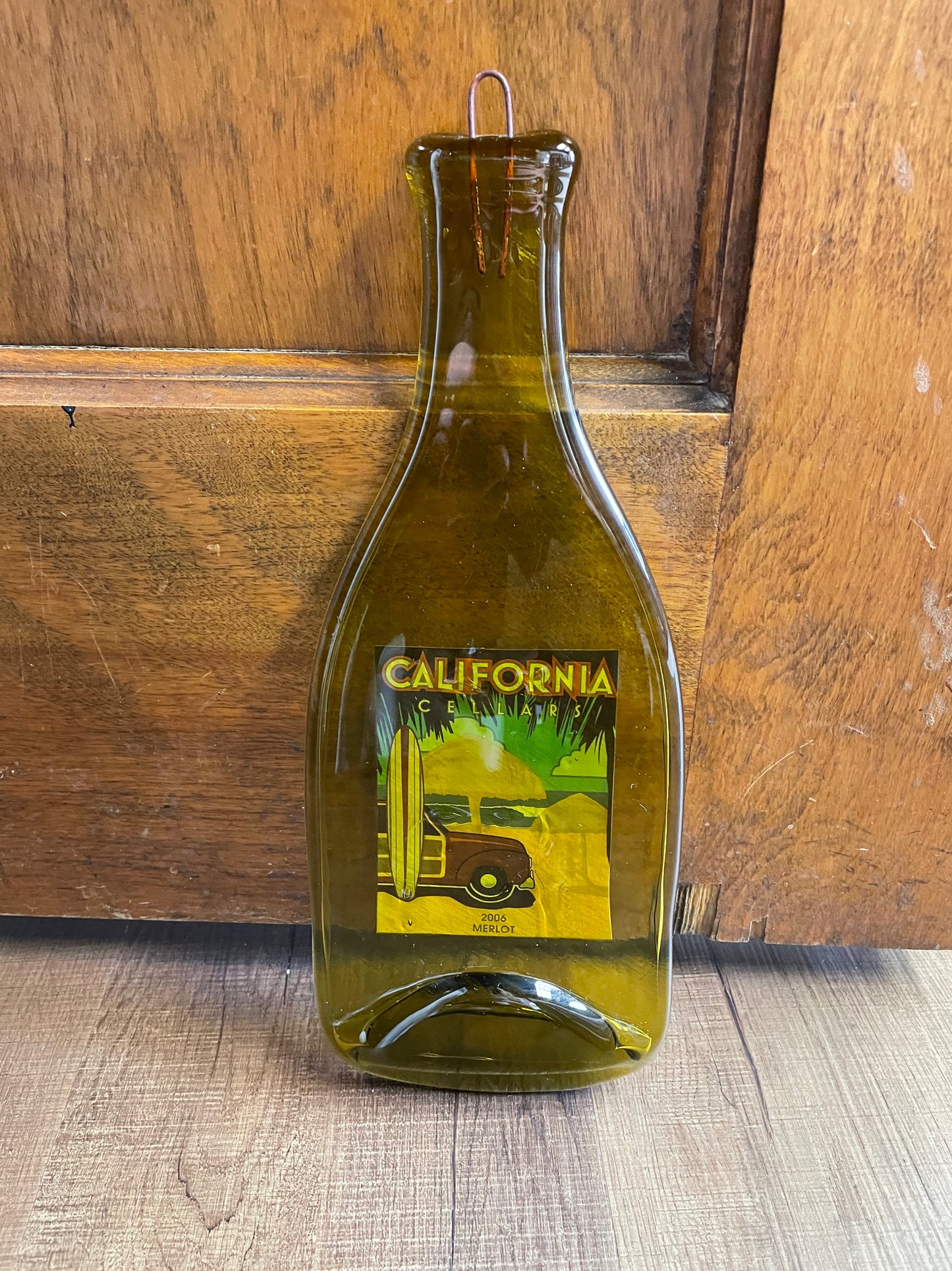 California Bottles Flattened Hangable Serving Plate