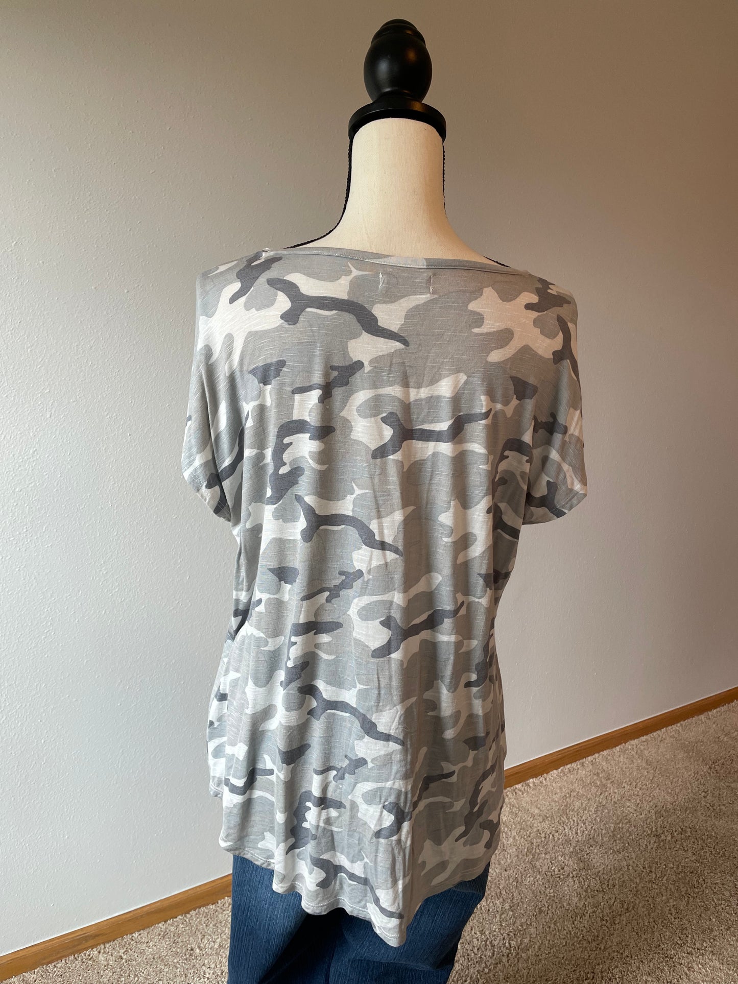 Grey Camo Top (L)