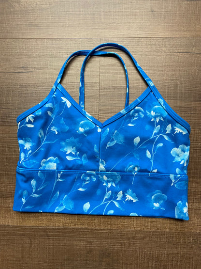 Glyder Blue Floral Sports Bra (S)