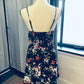 Xhilaration Black Floral Dress (M)