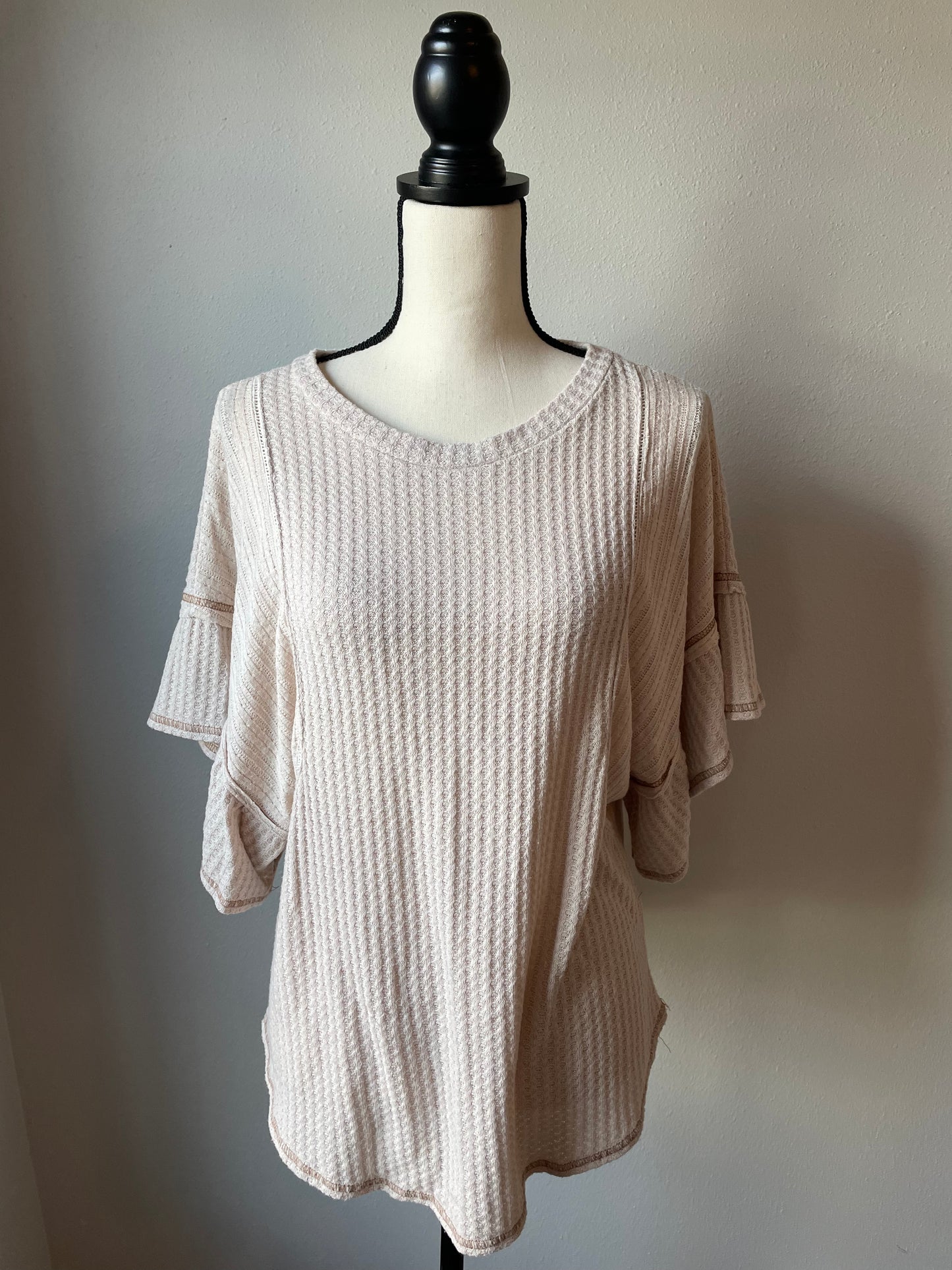 Lela Sky Cream Knit Top (S/M)