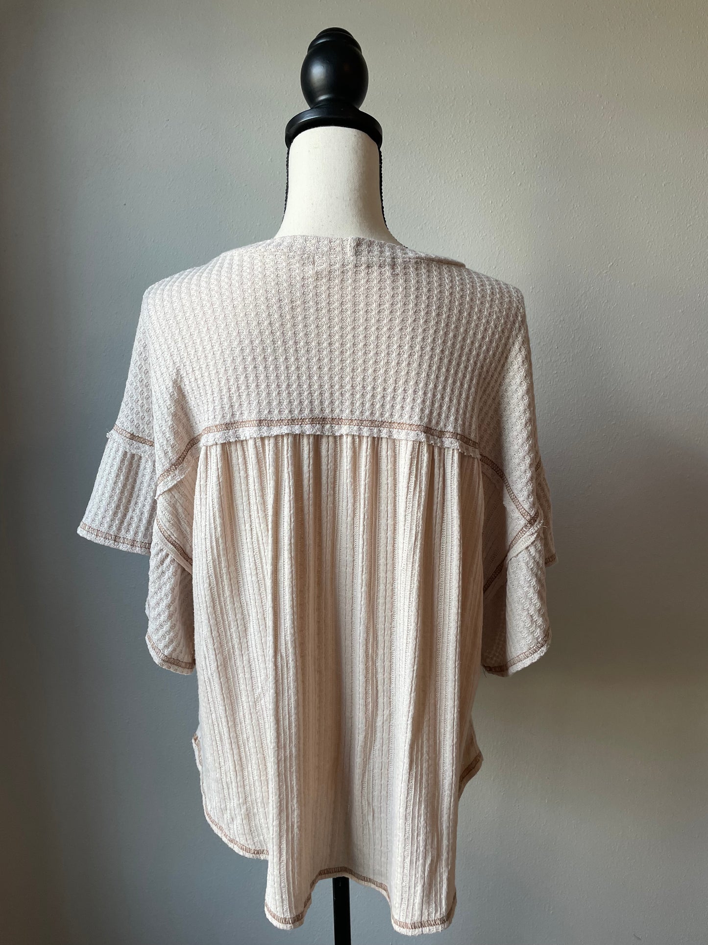 Lela Sky Cream Knit Top (S/M)