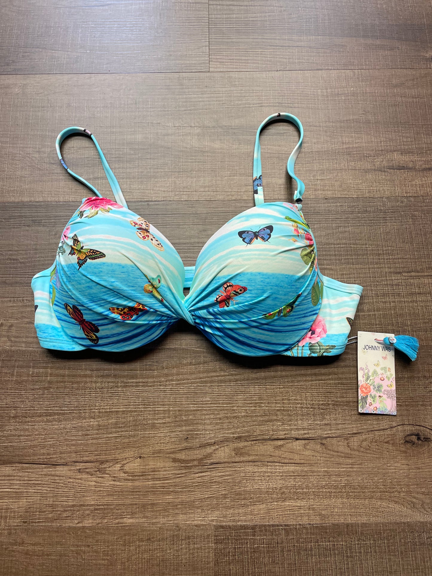 Johnny Was Costa Azul Wrap Bikini Top (XL)