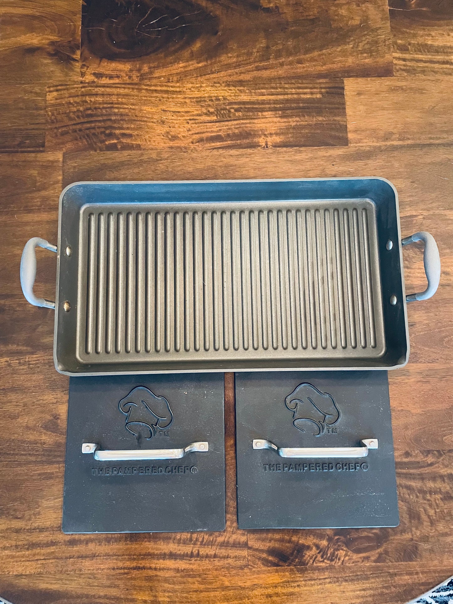 Pampered Chef Double Burner Grill Pan