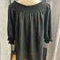 Papermoon Black Peasant Top (M)