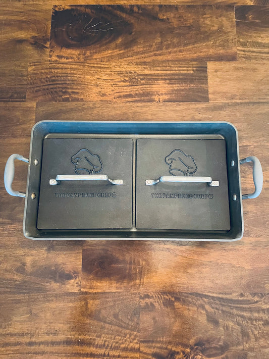 Pampered Chef Double Burner Grill Pan