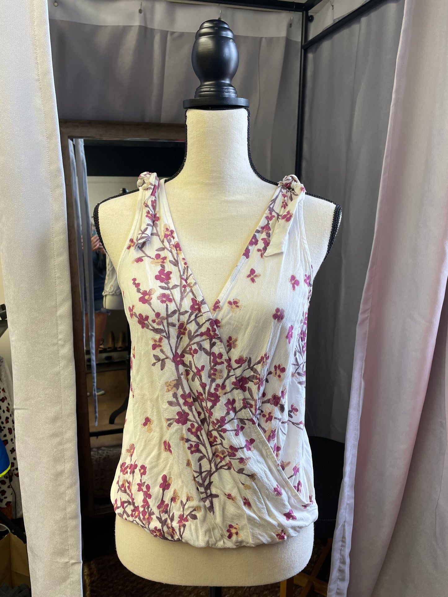 Lovestitch Floral Wrap Top (S)