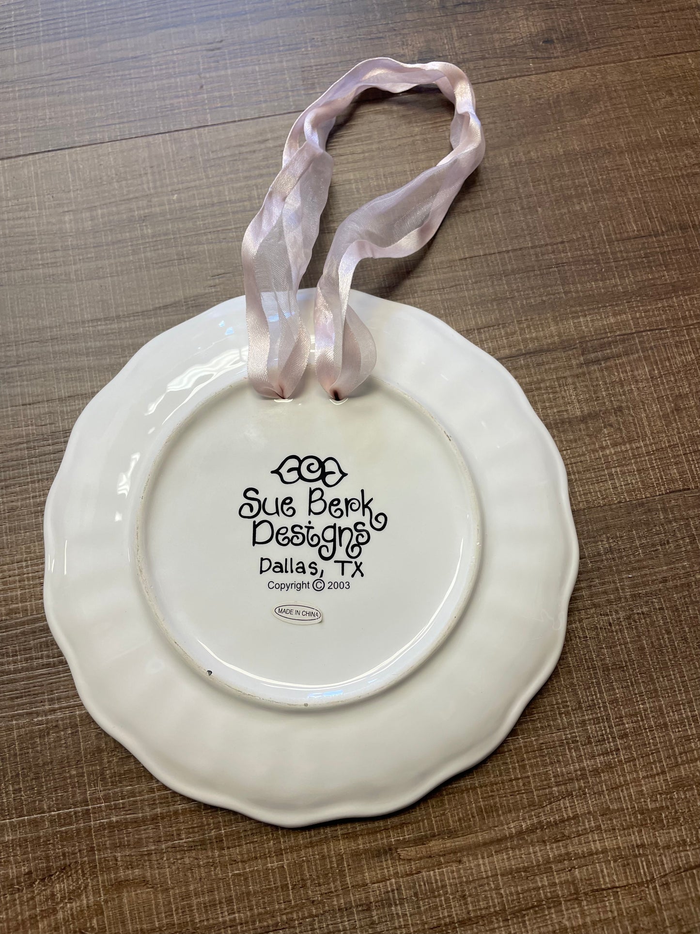 Sue Berk Designs "Thank Heaven for Little Girls" Decorative Ceramic Plate