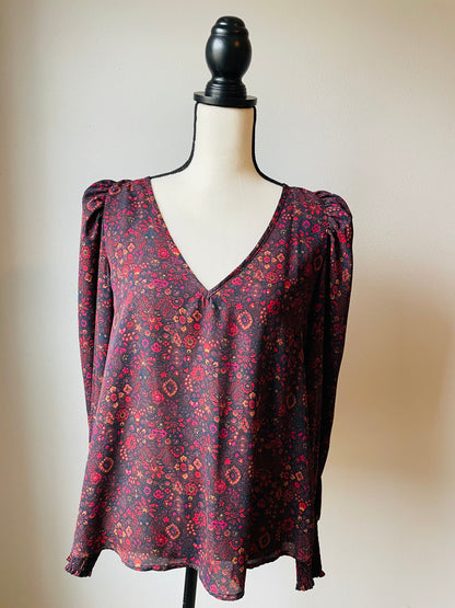 Allison Joy Floral Blouse (L)