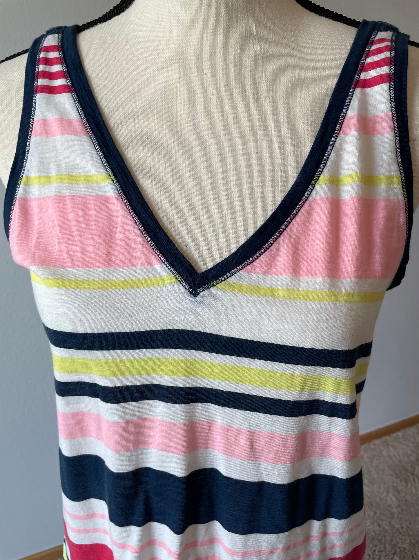 Maurices V-Neck Striped Tank (M)