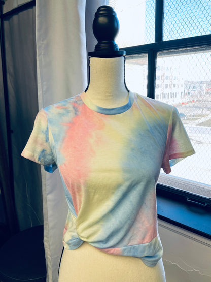 Superdown Tie Dye Cropped Tee (M)