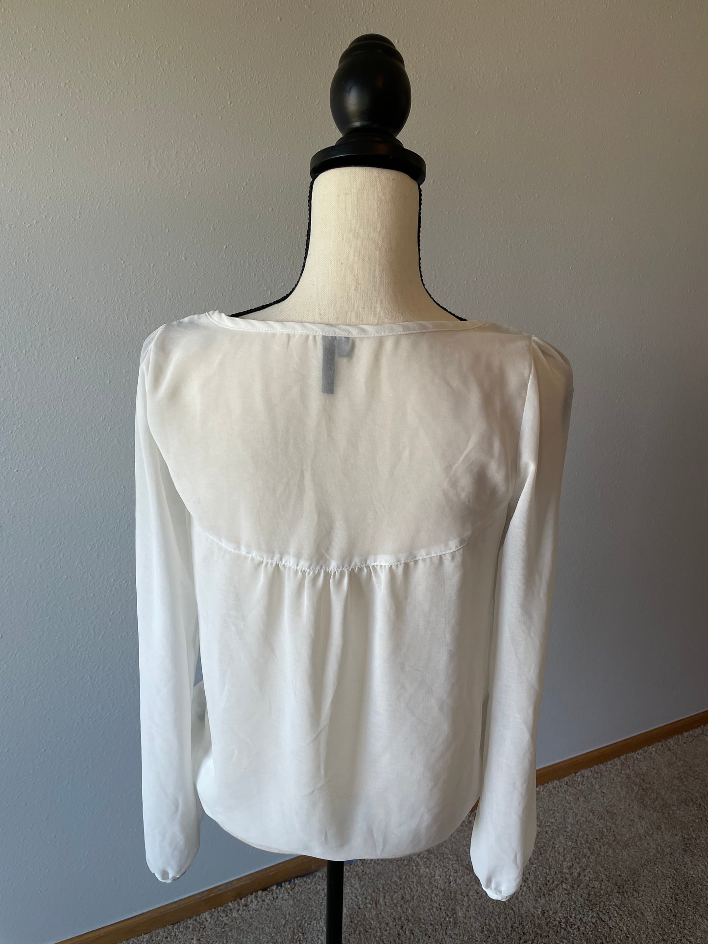 Maurices Sheer White Blouse (S)