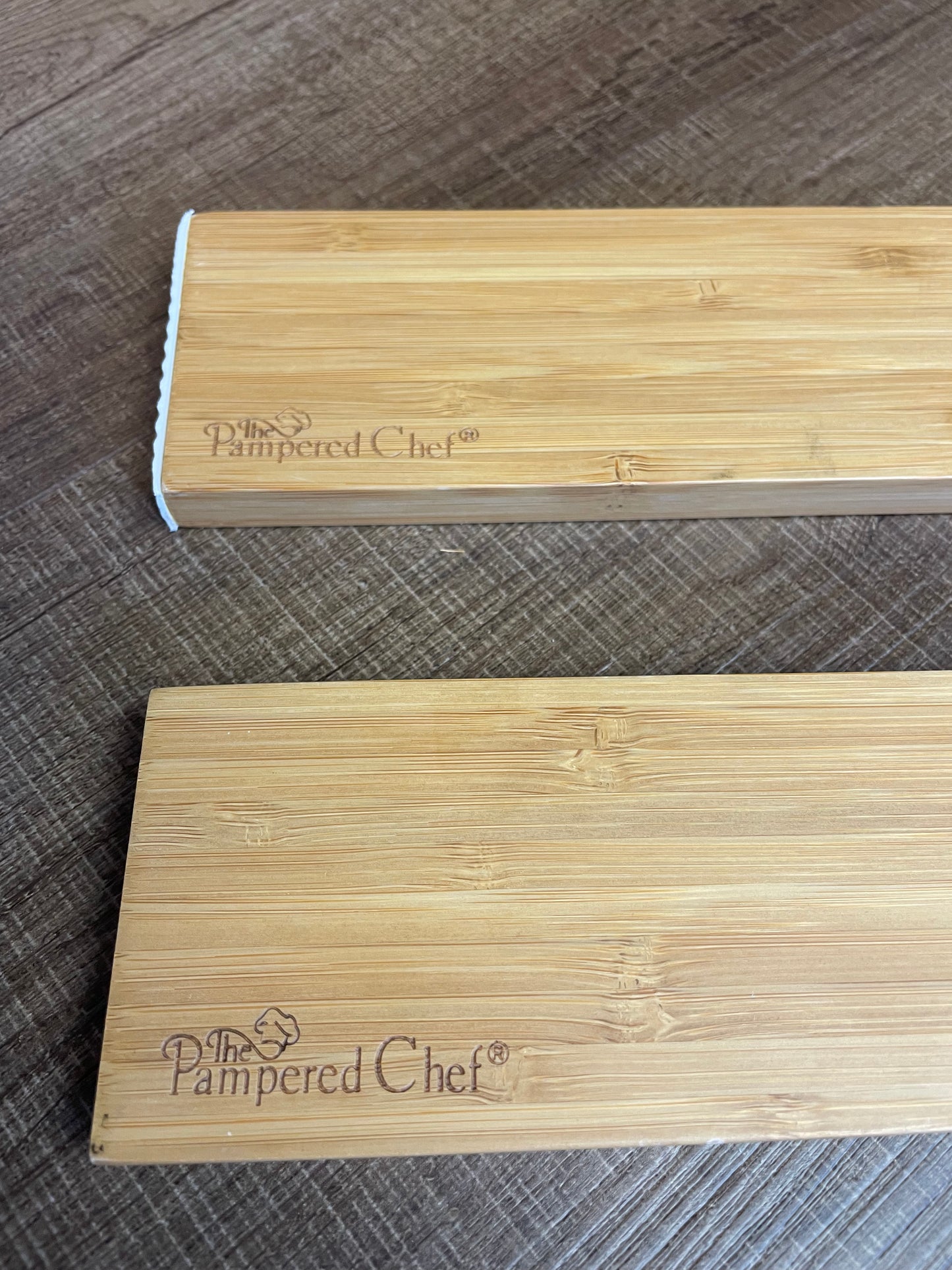 Pampered Chef Bamboo Drawer Dividers (Set of 2)