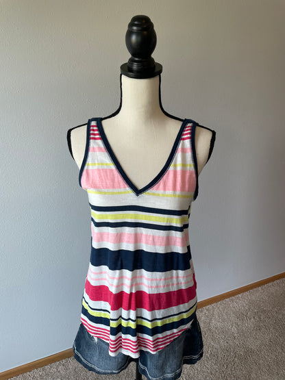 Maurices V-Neck Striped Tank (M)