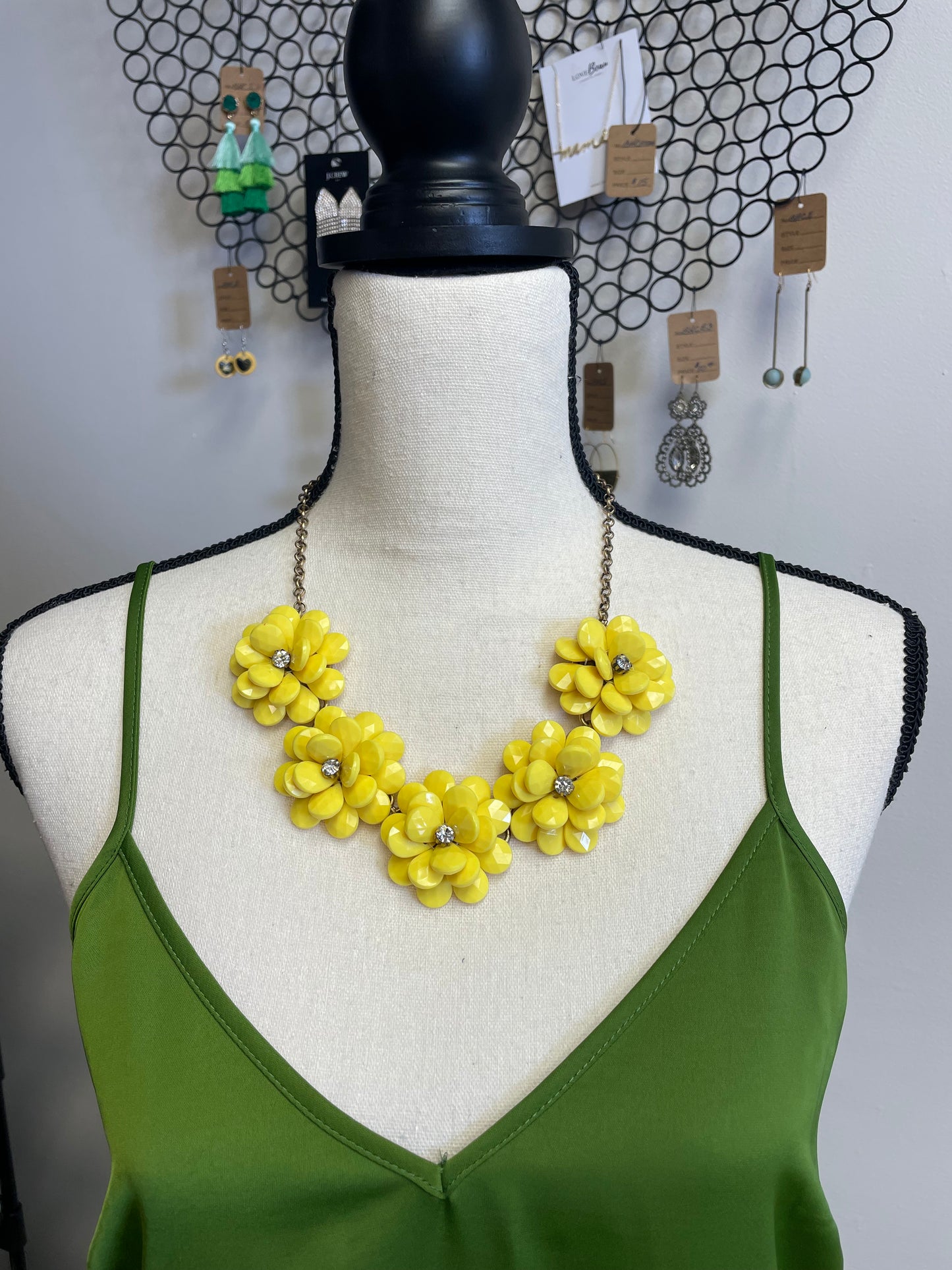 J. Crew Yellow Flower Necklace